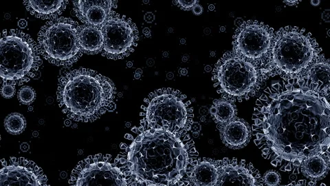 Dynamic video materials on bacteria, viruses, biomedicine, and medicine Stock Footage 342476637