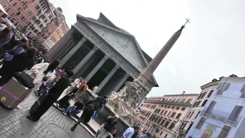 Dynamic View of the Pantheon Stock Footage 273177257
