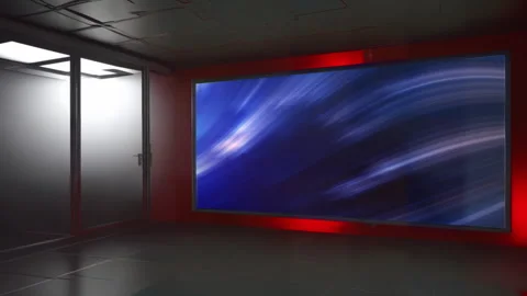 Dynamic Virtual News Studio Background L... | Stock Video | Pond5