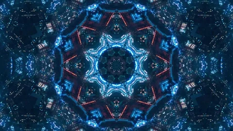 Dynamic Visual Abstract Kaleidoscope Colors 動画素材 325154858