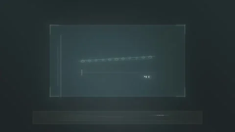 Dynamic visual of data analysis on a transparent screen Stock Footage 339324333