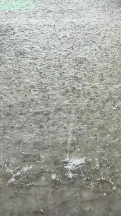 A dynamic visual depiction of persistent precipitation creating intricate r.. Stock-Footage 337287273