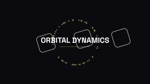 Dynamic visualization of orbital dynamics and celestial mechanics in space .. Vídeos de archivo 337656029
