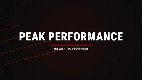 Dynamic visualization of 'Peak Performance' for business motivation and ach.. Stock Footage 336805177