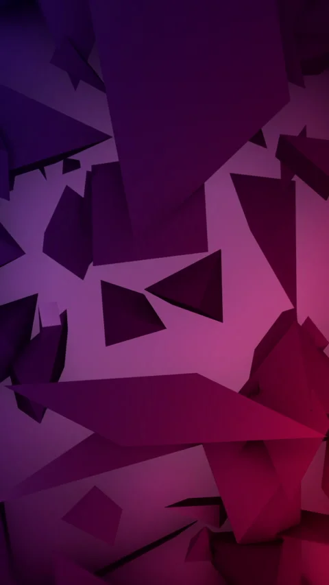 Dynamic Vivid Fragments With Glowing Layers, Colorful Angular Pieces In Stock Footage 324859167
