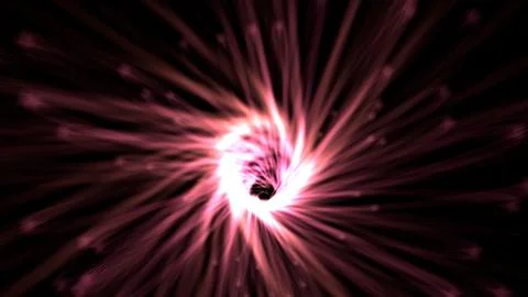 Dynamic vortex of energy with vibrant pink light, perfect for futuristic visuals Stock Illustration
