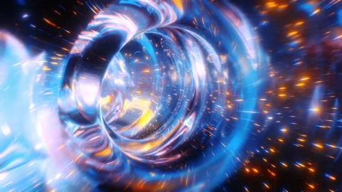 Dynamic Warp Tunnel Vision in Vivid Futuristic Style Stock Footage 273777262