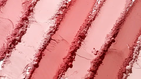Dynamic water splash over red powder for blush promotion Stock Footage 335888018