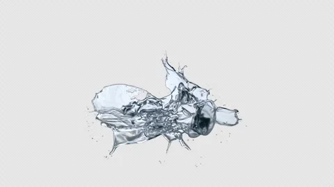 Dynamic Water Spread Alpha Transition Stock Footage 314816940