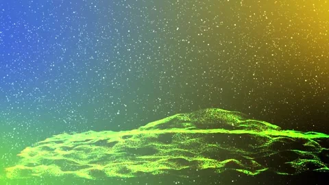 Dynamic wave and particle motion background animation with abstract fluid e.. Stock Footage 319767444