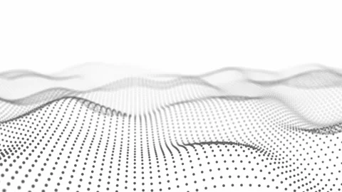 Dynamic wave. Digital technology background. 3D rendering. Seamless loop. 4k Stock Footage 154762159