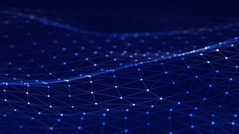 Dynamic wave. Digital technology background. Stock Footage 155273853