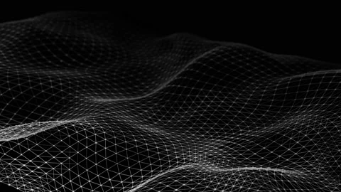 Dynamic wave. Digital technology background. Big data visualization. Stock Footage 155404910