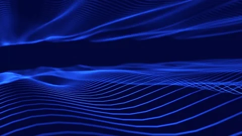 Dynamic wave. Digital technology background. Big data visualization. Stock Footage 155578097