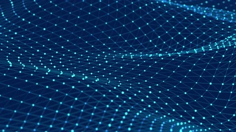Dynamic wave. Digital technology background. Big data visualization. Stock Footage 156208732