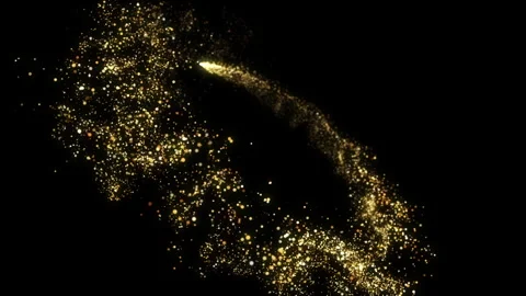 A Dynamic Wave of Fast-Energy Flying Lines with Flash Lights. Stock Footage 304216340