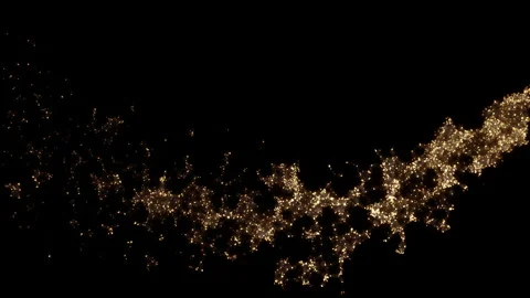 A Dynamic Wave of Fast-Energy Flying Lines with Flash Lights. Stock Footage 304219818