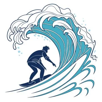 Dynamic Wave Forms with Motion Flow Design Stock Illustration