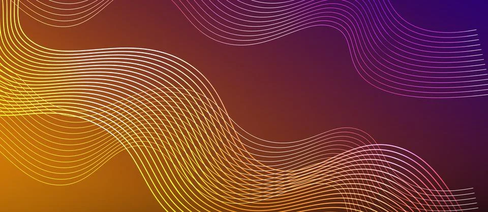 Dynamic wave geometric design. Vector Illustration For Wallpaper, Banner Stock Illustration