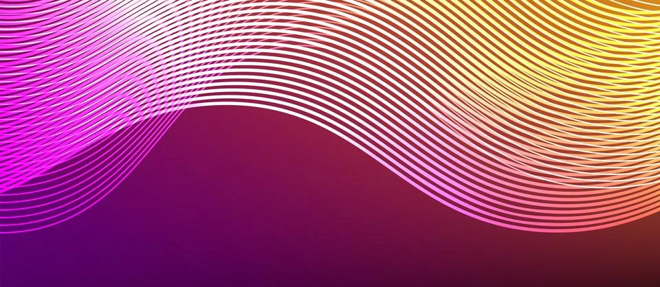 Dynamic wave geometric design. Vector Illustration For Wallpaper, Banner Stock Illustration