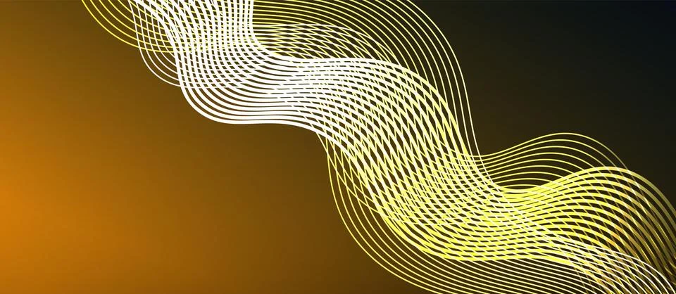 Dynamic wave geometric design. Vector Illustration For Wallpaper, Banner Stock Illustration