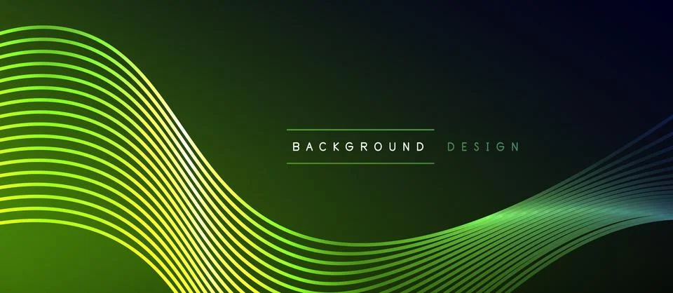 Dynamic wave geometric design. Vector Illustration For Wallpaper, Banner Illustrazione stock