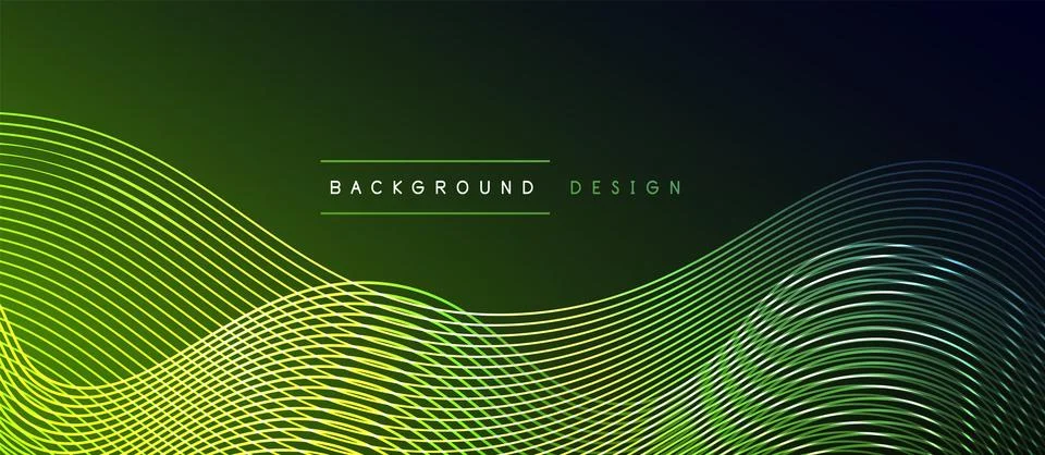 Dynamic wave geometric design. Vector Illustration For Wallpaper, Banner Stock Illustration
