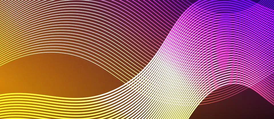 Dynamic wave geometric design. Vector Illustration For Wallpaper, Banner Stock Illustration