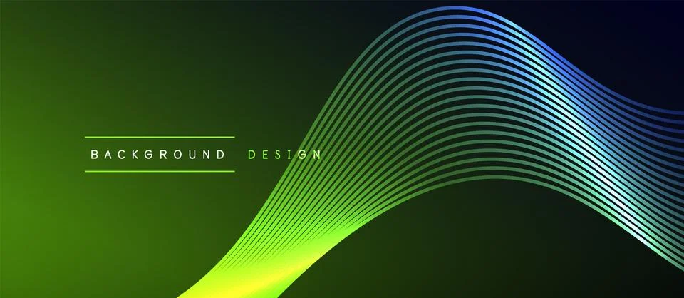 Dynamic wave geometric design. Vector Illustration For Wallpaper, Banner Stock Illustration