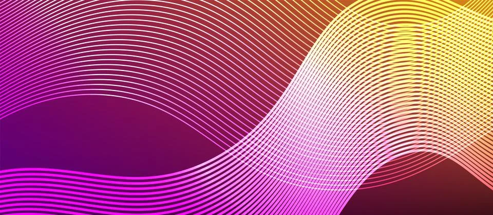 Dynamic wave geometric design. Vector Illustration For Wallpaper, Banner Stock Illustration