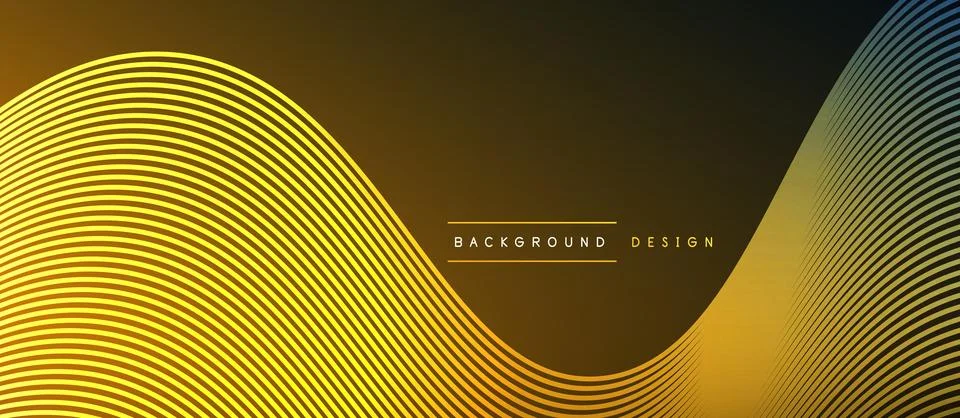 Dynamic wave geometric design. Vector Illustration For Wallpaper, Banner Stock Illustration