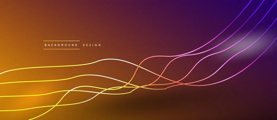 Dynamic wave geometric design. Vector Illustration For Wallpaper, Banner Stock Illustration