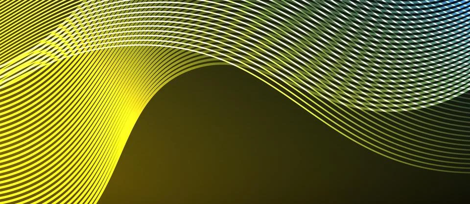 Dynamic wave geometric design. Vector Illustration For Wallpaper, Banner Stock Illustration