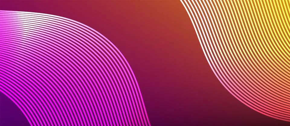 Dynamic wave geometric design. Vector Illustration For Wallpaper, Banner Stock Illustration
