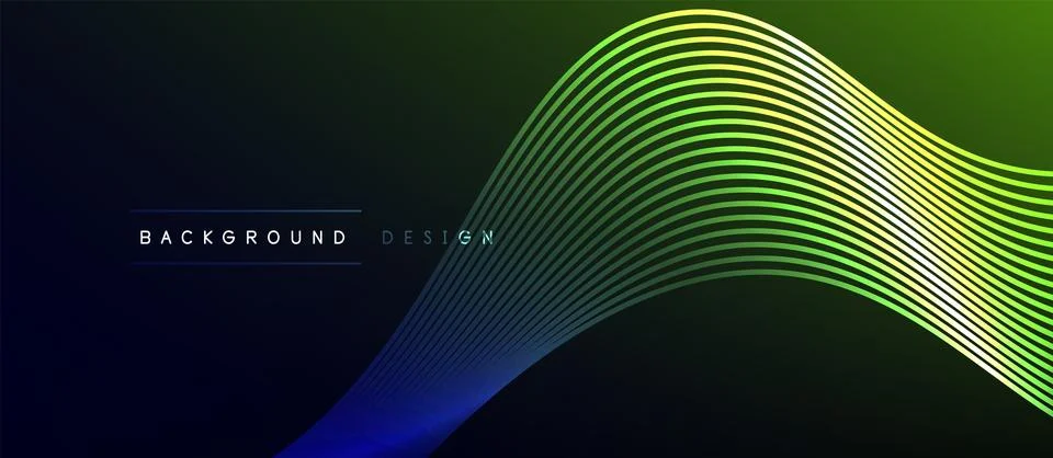 Dynamic wave geometric design. Vector Illustration For Wallpaper, Banner Stock Illustration