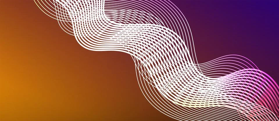 Dynamic wave geometric design. Vector Illustration For Wallpaper, Banner Stock Illustration