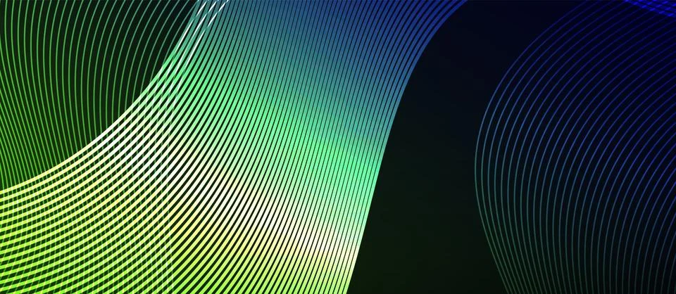 Dynamic wave geometric design. Vector Illustration For Wallpaper, Banner Stock Illustration
