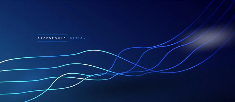 Dynamic wave geometric design. Vector Illustration For Wallpaper, Banner Stock Illustration