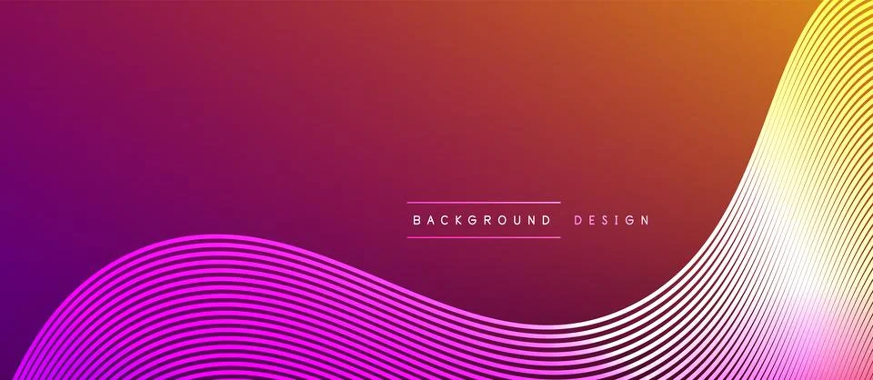Dynamic wave geometric design. Vector Illustration For Wallpaper, Banner Stock Illustration