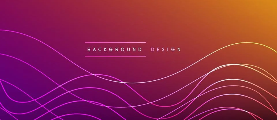 Dynamic wave geometric design. Vector Illustration For Wallpaper, Banner Stock Illustration