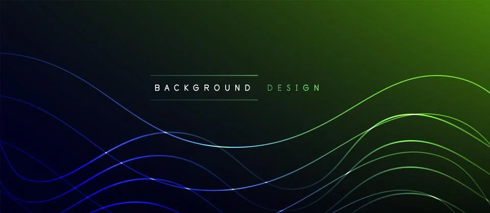 Dynamic wave geometric design. Vector Illustration For Wallpaper, Banner Stock Illustration