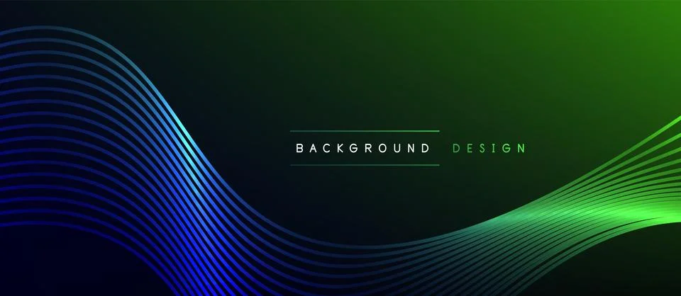 Dynamic wave geometric design. Vector Illustration For Wallpaper, Banner Stock Illustration