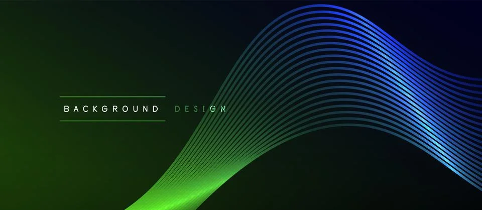 Dynamic wave geometric design. Vector Illustration For Wallpaper, Banner Stock Illustration