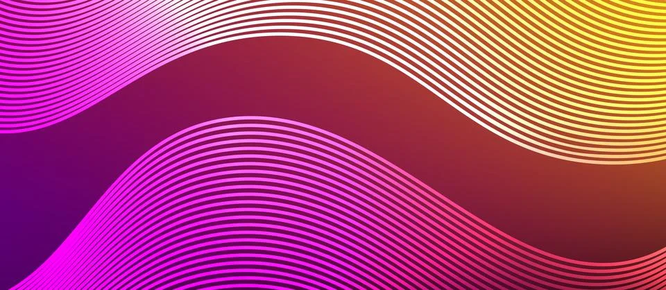 Dynamic wave geometric design. Vector Illustration For Wallpaper, Banner Stock Illustration