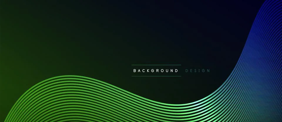 Dynamic wave geometric design. Vector Illustration For Wallpaper, Banner Stockillustratie