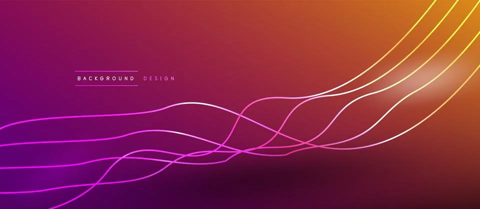 Dynamic wave geometric design. Vector Illustration For Wallpaper, Banner Stock Illustration