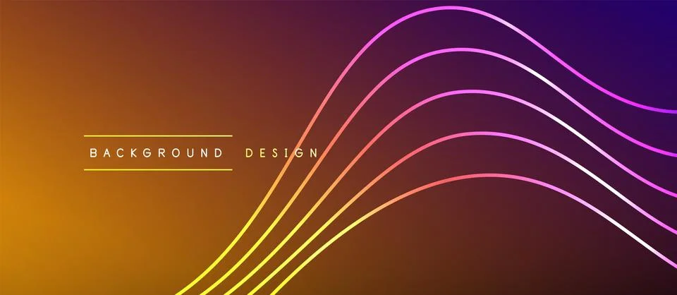 Dynamic wave geometric design. Vector Illustration For Wallpaper, Banner Stock Illustration