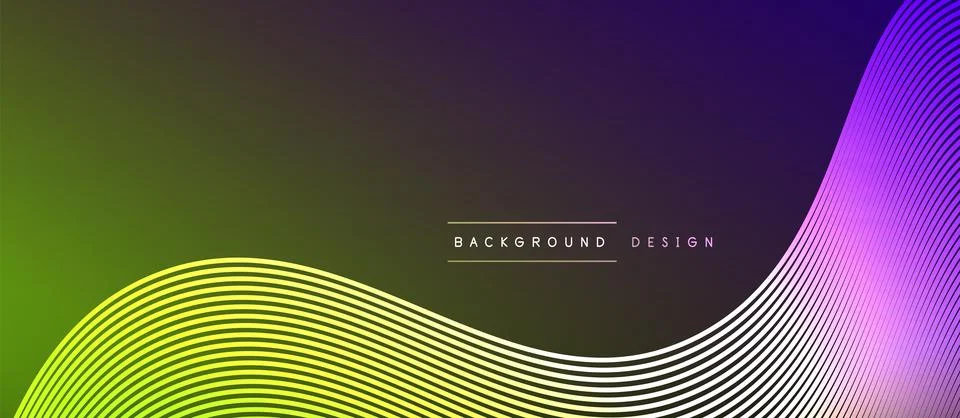 Dynamic wave geometric design. Vector Illustration For Wallpaper, Banner Stock Illustration
