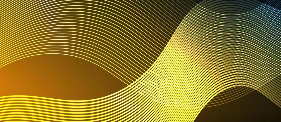 Dynamic wave geometric design. Vector Illustration For Wallpaper, Banner Stock Illustration