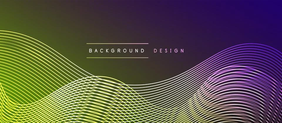 Dynamic wave geometric design. Vector Illustration For Wallpaper, Banner Stock Illustration